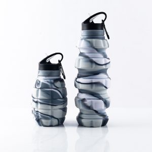 Grenade - Shaped Silicone Collapsible Water Bottle