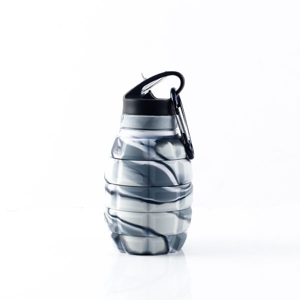 Grenade - Shaped Silicone Collapsible Water Bottle