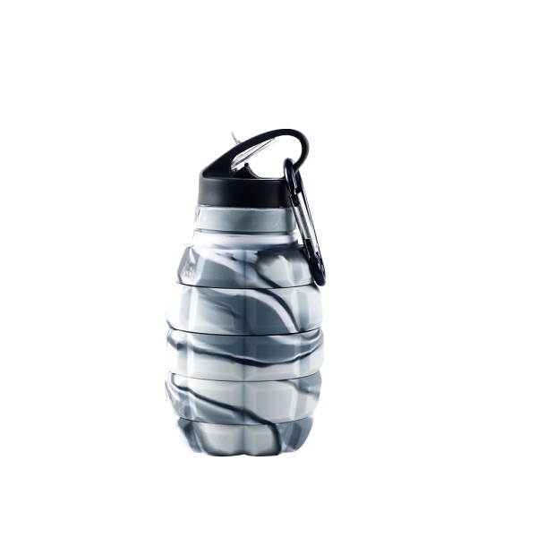 Grenade - Shaped Silicone Collapsible Water Bottle