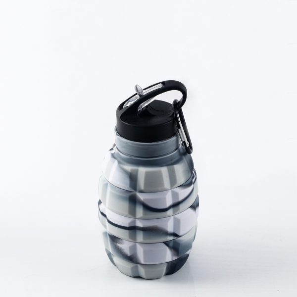 Grenade-Shaped Silicone Collapsible Water Bottle