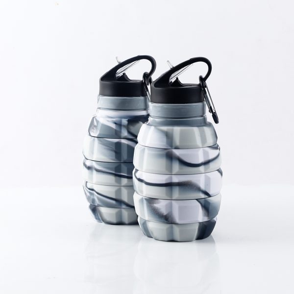 Grenade-Shaped Silicone Collapsible Water Bottle