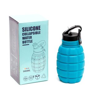 Silicone-Collapsible-Water-Bottle-outdoor-gear (2) Silicone Collapsible Water Bottle