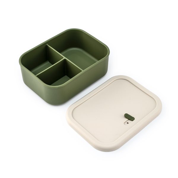 Silicone Three - Compartment Lunch Box