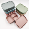 Silicone Three - Compartment Lunch Box