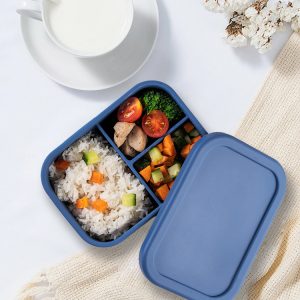 Silicone Three - Compartment Lunch Box