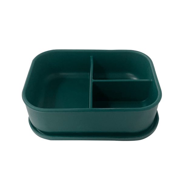 Silicone Three - Compartment Lunch Box