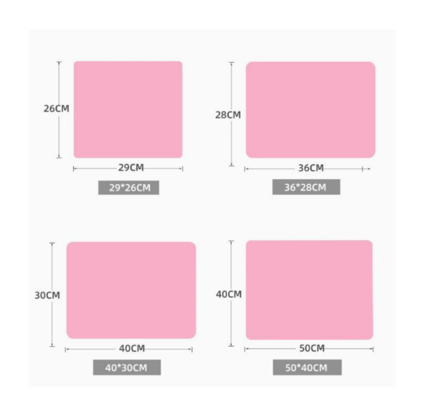 A- silicone mat of 4 sizes