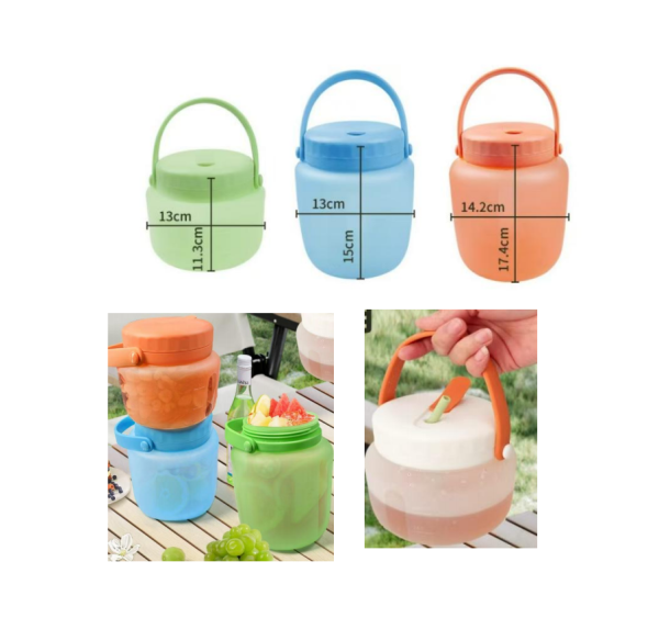 H- silicone storage jar