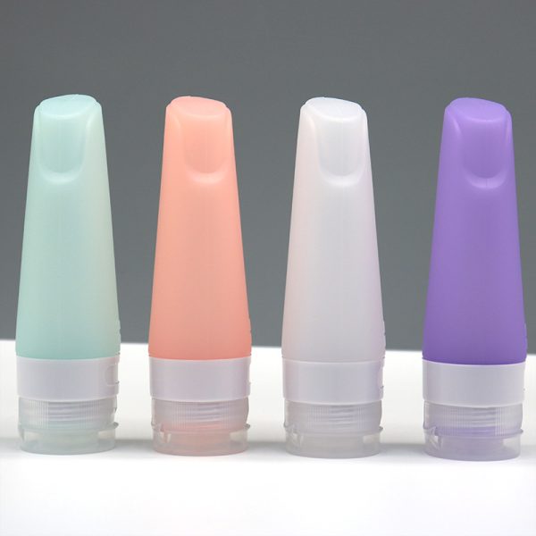 Leaf-shaped silicone dispensing bottle