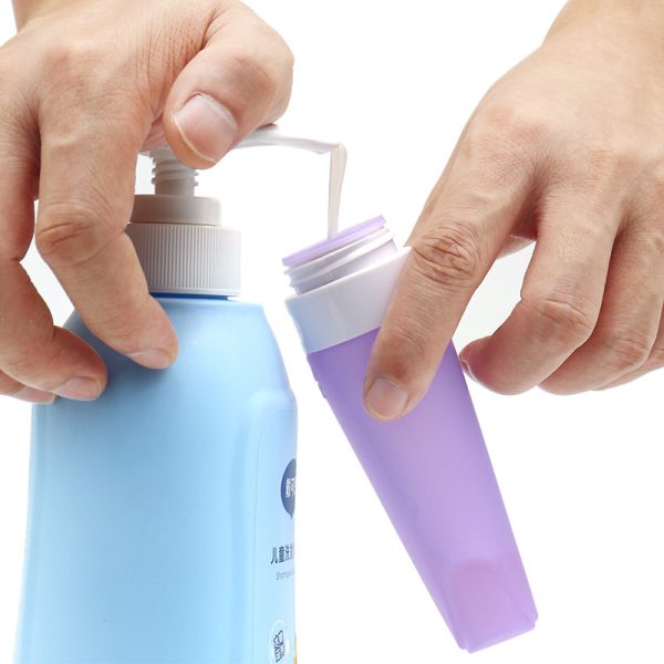 Leaf-shaped silicone dispensing bottle