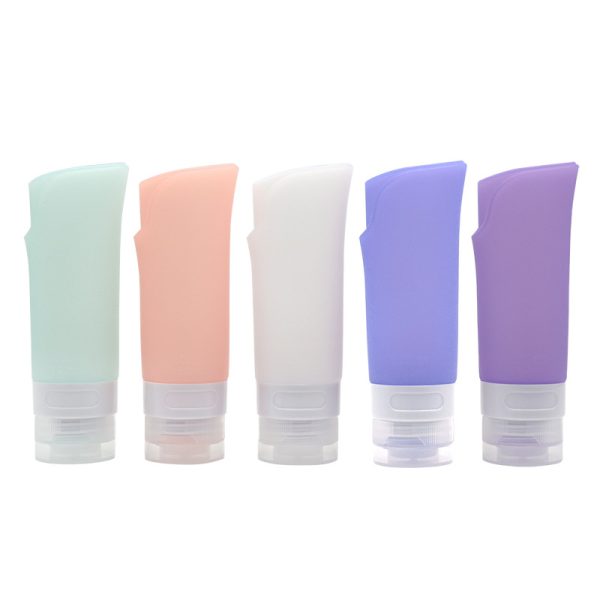 Leaf-shaped silicone dispensing bottle