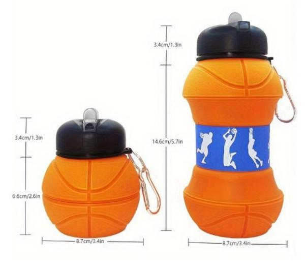 M-550ML silicone basketball bottle (2) M-550ML silicone basketball bottle