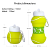 M-550ML silicone basketball bottle