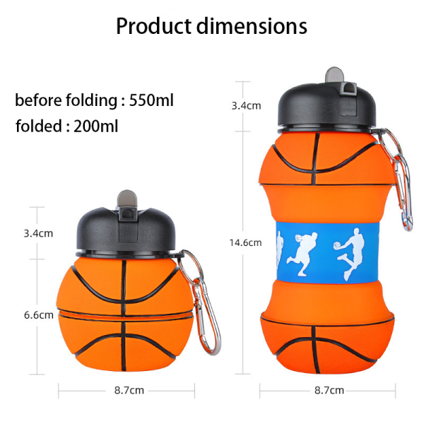 M-550ML silicone basketball bottle M-550ML silicone basketball bottle