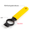 Silicone handle bottle opener