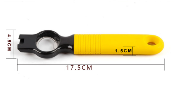 Silicone handle bottle opener