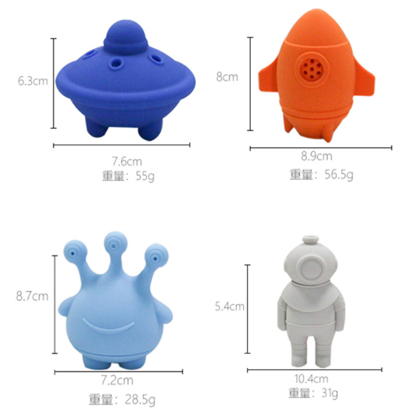 Silicone water play toys