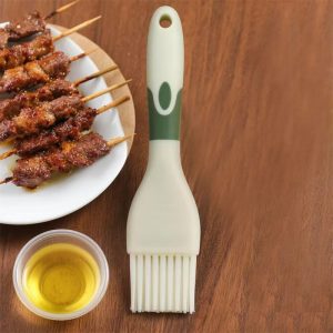 TPR-coated PP handle silicone barbecue brush