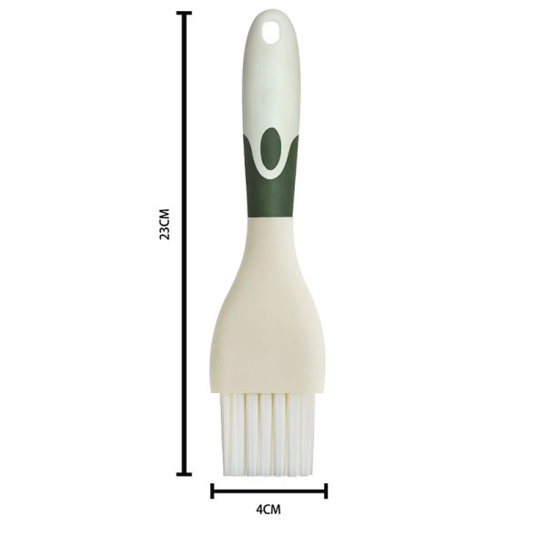 TPR-coated PP handle silicone barbecue brush