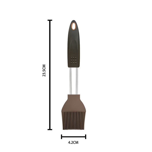Tear-resistant silicone oil brush