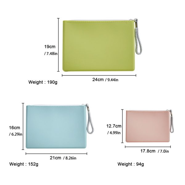 A-Silicone waterproof makeup bag