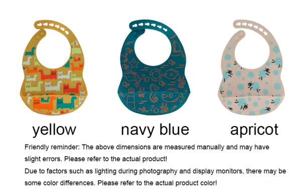 Baby printed silicone bib