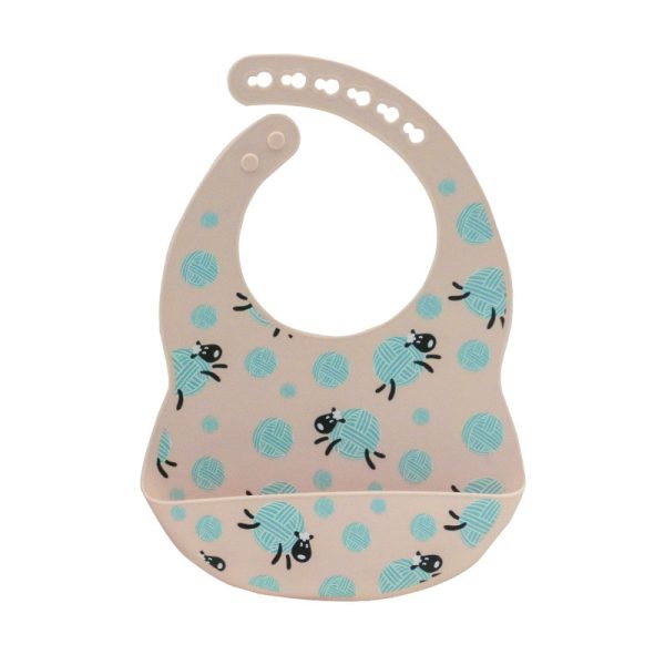 Baby printed silicone bib