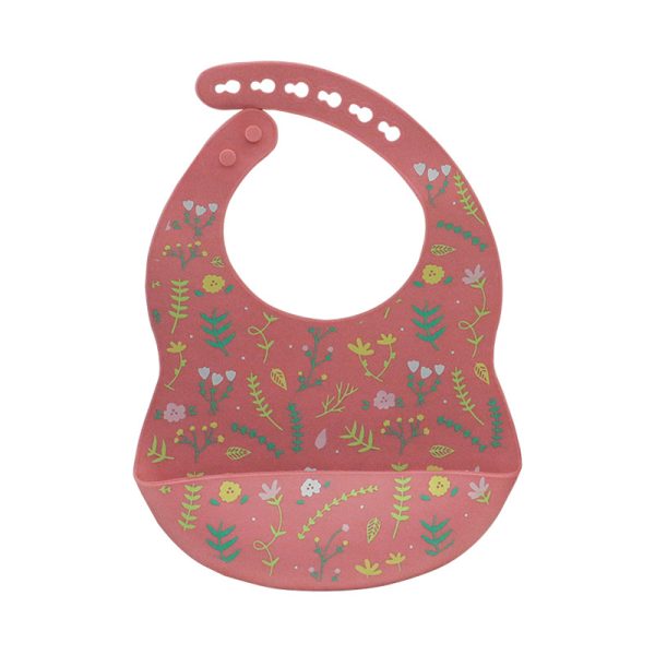 Baby printed silicone bib