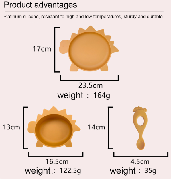 Children's dinosaur plate