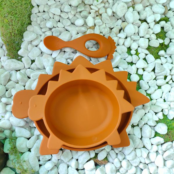 Children's dinosaur plate