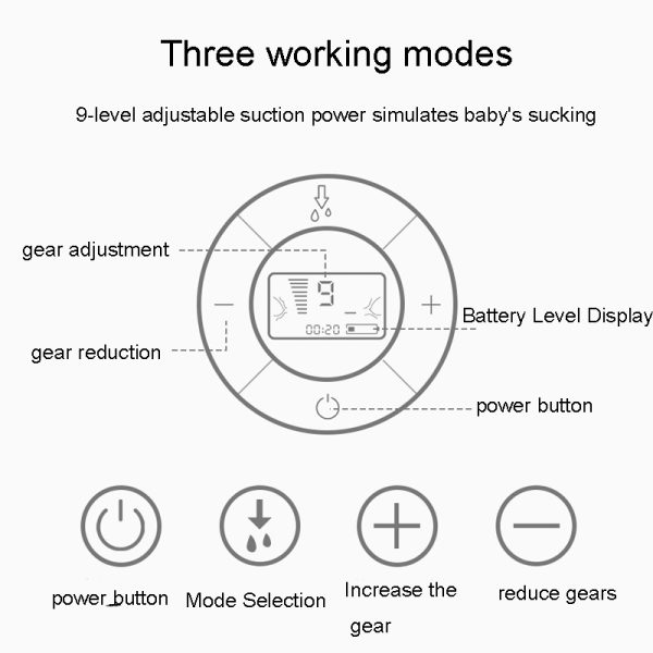 Handheld wearable breast pump