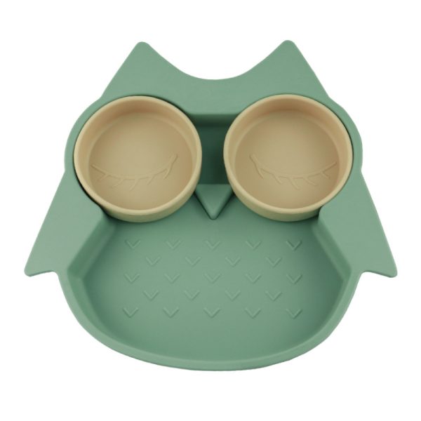 Owl children's dinner plate