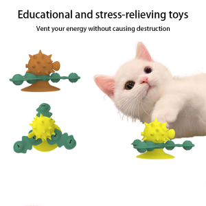 Silicone-Cat-spinning-disc-toy-pad-pet-supplies (1) Cat spinning disc toy