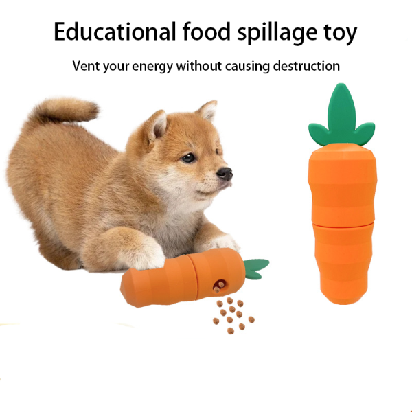 Dog food spill toy