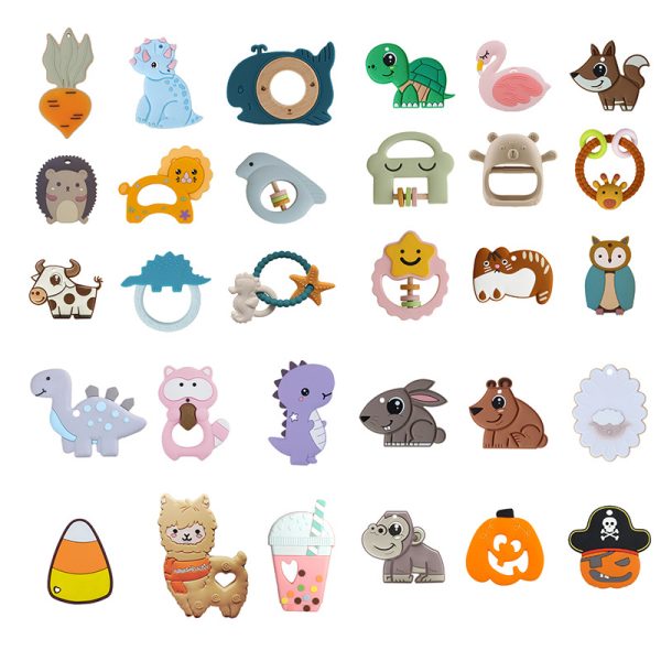 Silicone baby teething toy