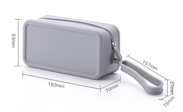 Silicone-covered small square bag