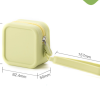 Silicone-covered small square bag