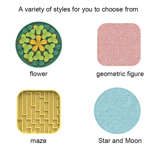 Silicone pet slow-feeding bowl