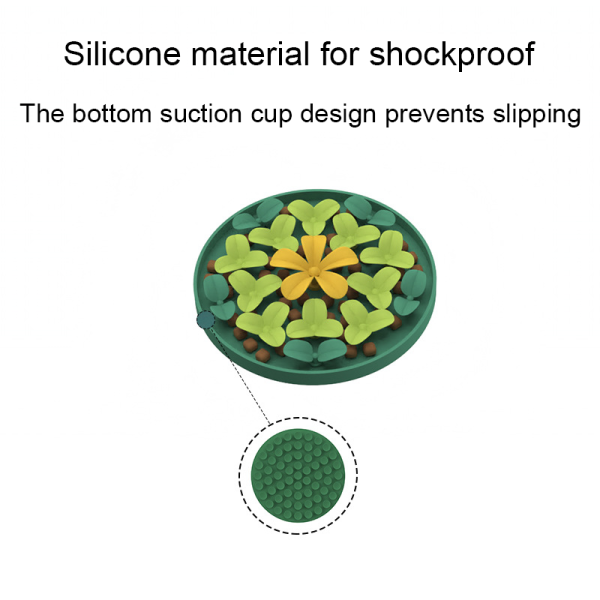 Silicone pet slow-feeding bowl