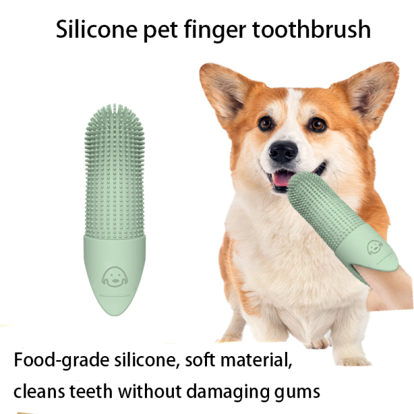 Silicone pet toothbrush