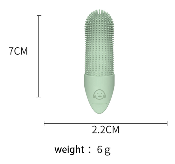 Silicone pet toothbrush