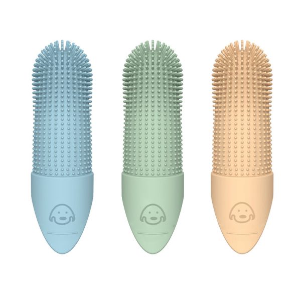 Silicone pet toothbrush