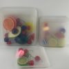 Silicone storage resealable bag