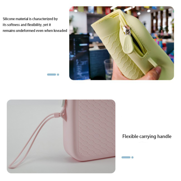 This is an eco-friendly silicone cosmetic bag