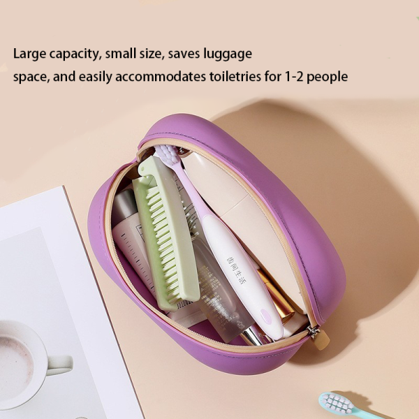 This is an eco-friendly silicone cosmetic bag