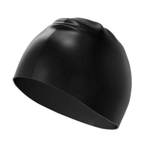 Professional silicone swim cap for adults - Waterproof non-slip swimming head cover for racing and training