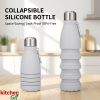 Wholesale 550ml Collapsible Silicone Water Bottle | BPA-Free Leak-Proof Foldable Flask | Portable Sports Bottle for Hiking, Gym & Travel