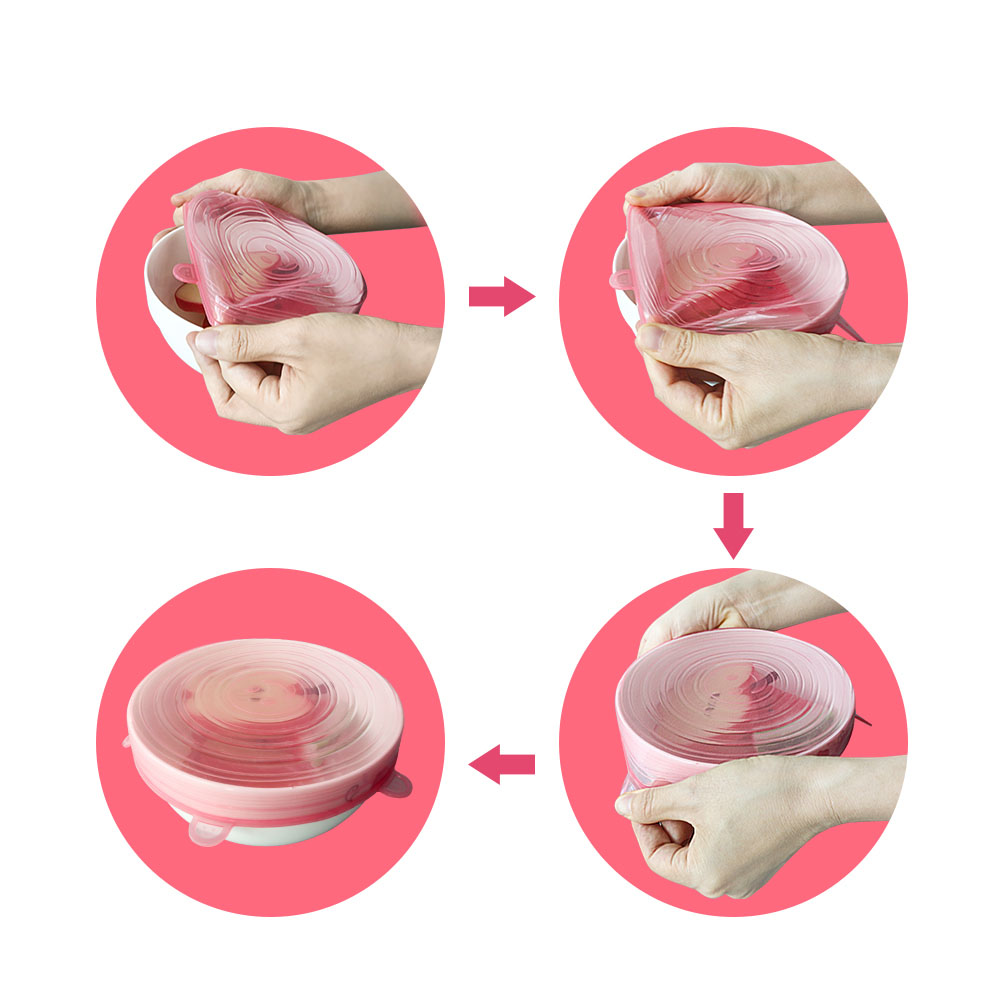 Silicone stretch lids wholesale kit main view
