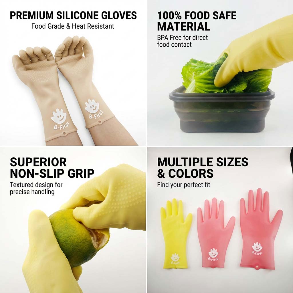 Wholesale Silicone Kitchen Gloves
