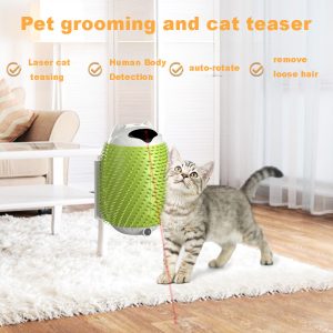 Intelligent-sensing-pet-brush-pet-supplies (2) Intelligent sensing pet toy with 120 degree motion sensor - Automatic cat teaser for home indoor exercise